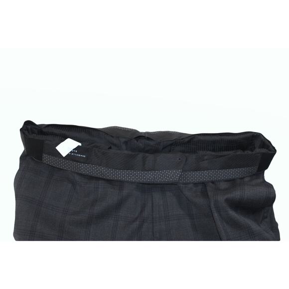 Men Dress Pants Shaquille O'Neal Mens Flat Front Suit Pants 44w X 30L Grey - Picture 6 of 6